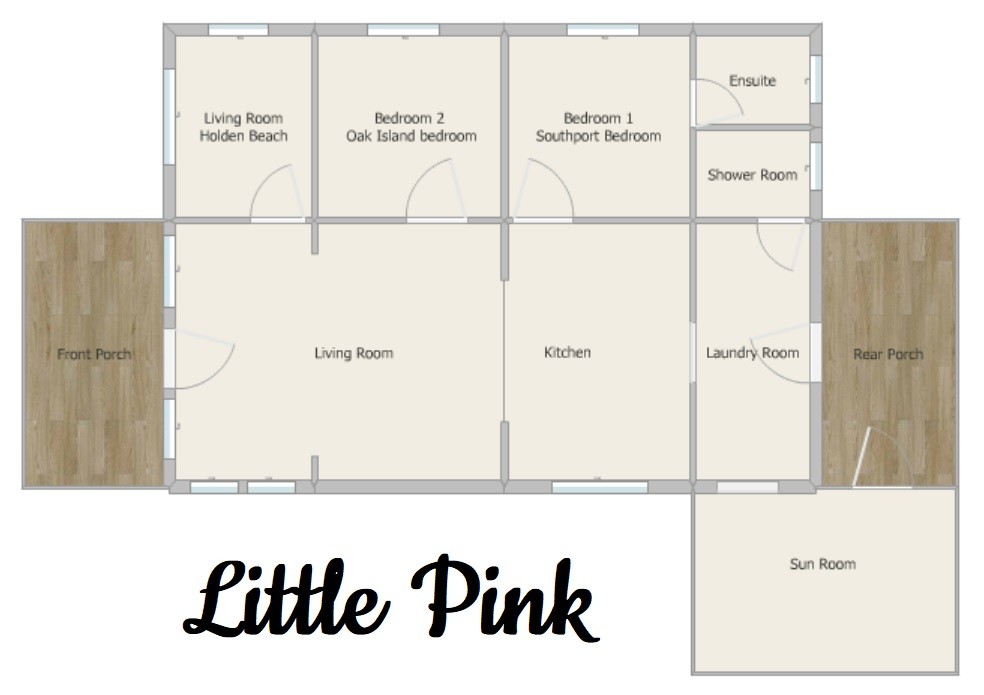 Visit Little Pink - Sunset Harbor, NC - House Layout